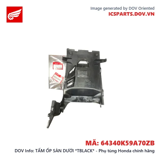 TẤM ỐP SÀN DƯỚI *TBLACK* - Phụ tùng Honda chính hãng