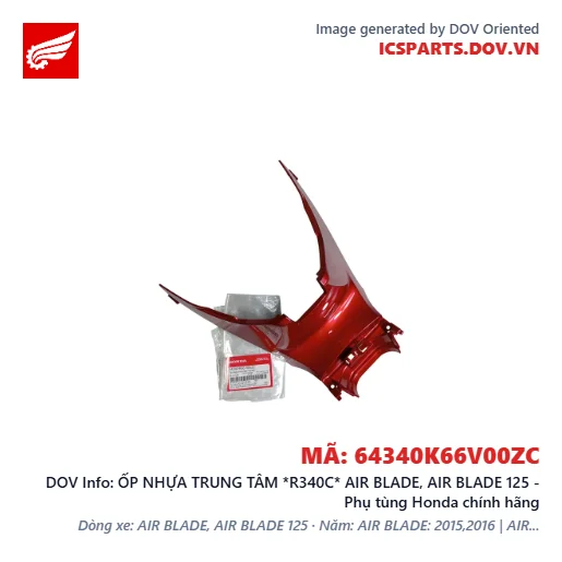 ỐP NHỰA TRUNG TÂM *R340C* AIR BLADE, AIR BLADE 125 - Phụ tùng Honda chính hãng