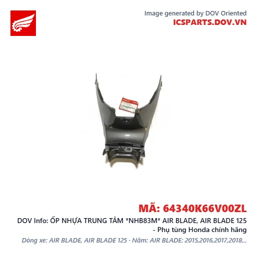 ỐP NHỰA TRUNG TÂM *NHB83M* AIR BLADE, AIR BLADE 125 - Phụ tùng Honda chính hãng