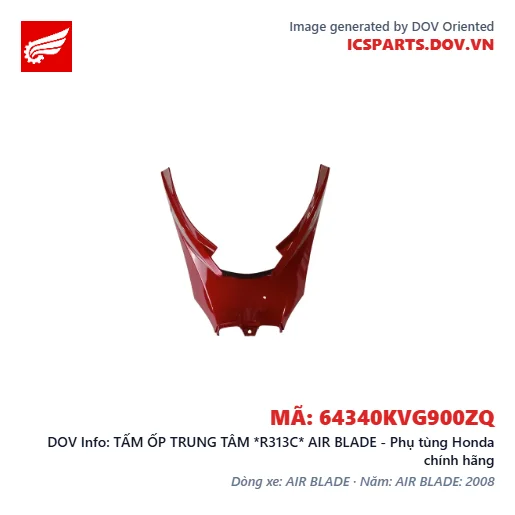 TẤM ỐP TRUNG TÂM *R313C* AIR BLADE - Phụ tùng Honda chính hãng