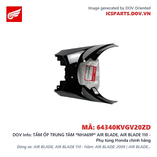 TẤM ỐP TRUNG TÂM *NHA69P* AIR BLADE, AIR BLADE 110 - Phụ tùng Honda chính hãng