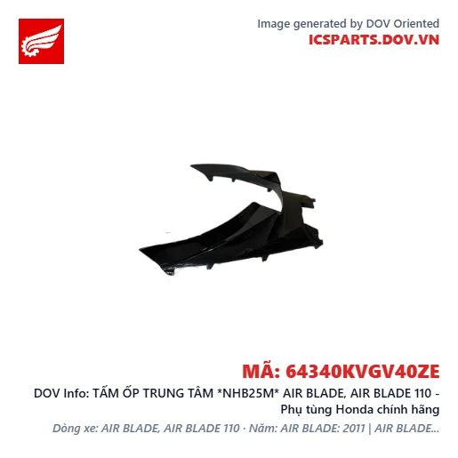 TẤM ỐP TRUNG TÂM *NHB25M* AIR BLADE, AIR BLADE 110 - Phụ tùng Honda chính hãng