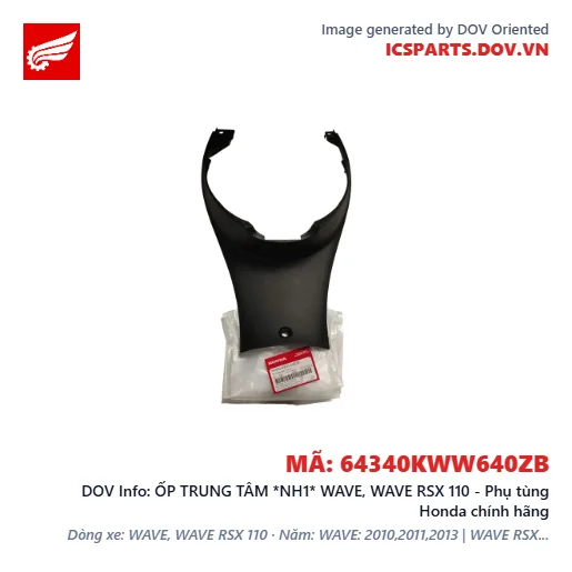 ỐP TRUNG TÂM *NH1* WAVE, WAVE RSX 110 - Phụ tùng Honda chính hãng