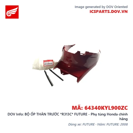 BỘ ỐP THÂN TRƯỚC *R313C* FUTURE - Phụ tùng Honda chính hãng