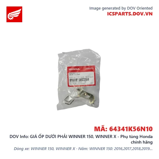 GIÁ ỐP DƯỚI PHẢI WINNER 150, WINNER X - Phụ tùng Honda chính hãng