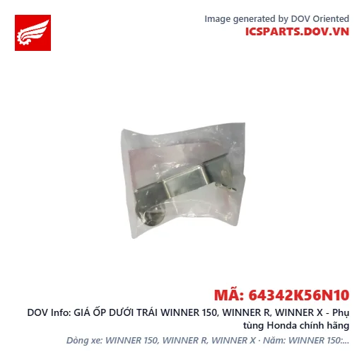 GIÁ ỐP DƯỚI TRÁI WINNER 150, WINNER R, WINNER X - Phụ tùng Honda chính hãng