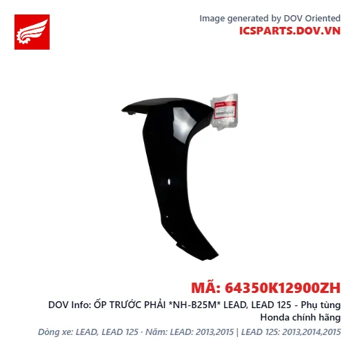 ỐP TRƯỚC PHẢI *NH-B25M* LEAD, LEAD 125 - Phụ tùng Honda chính hãng