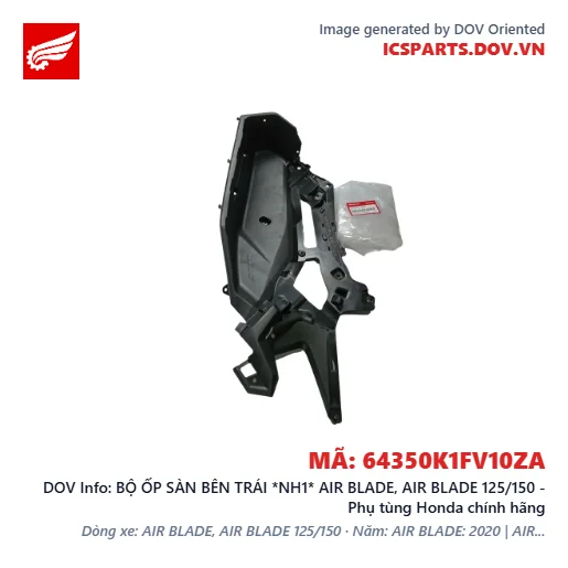 BỘ ỐP SÀN BÊN TRÁI *NH1* AIR BLADE, AIR BLADE 125/150 - Phụ tùng Honda chính hãng