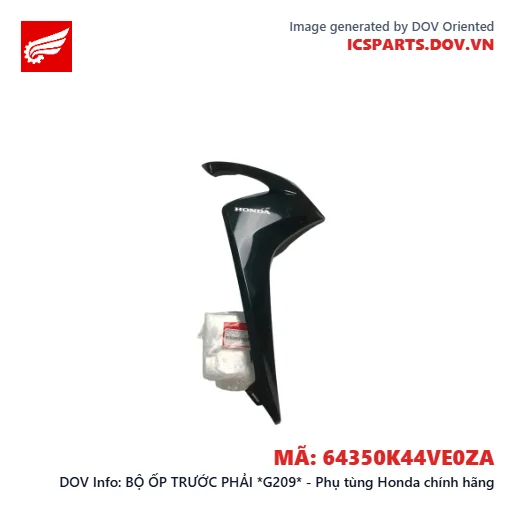 BỘ ỐP TRƯỚC PHẢI *G209* - Phụ tùng Honda chính hãng