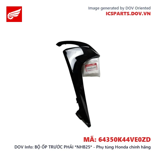 BỘ ỐP TRƯỚC PHẢI *NHB25* - Phụ tùng Honda chính hãng