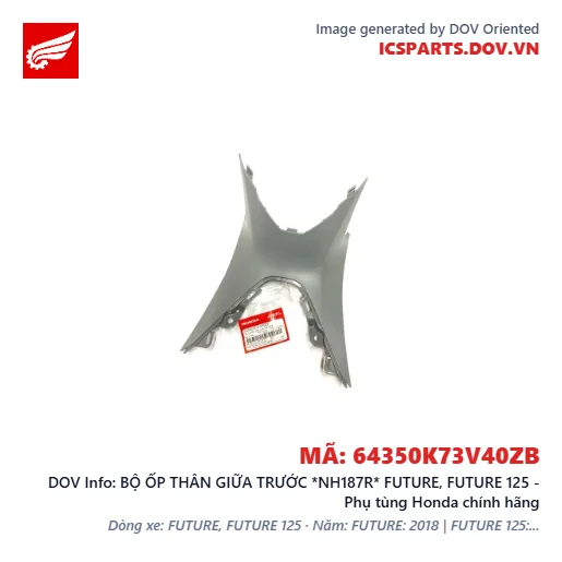 BỘ ỐP THÂN GIỮA TRƯỚC *NH187R* FUTURE, FUTURE 125 - Phụ tùng Honda chính hãng