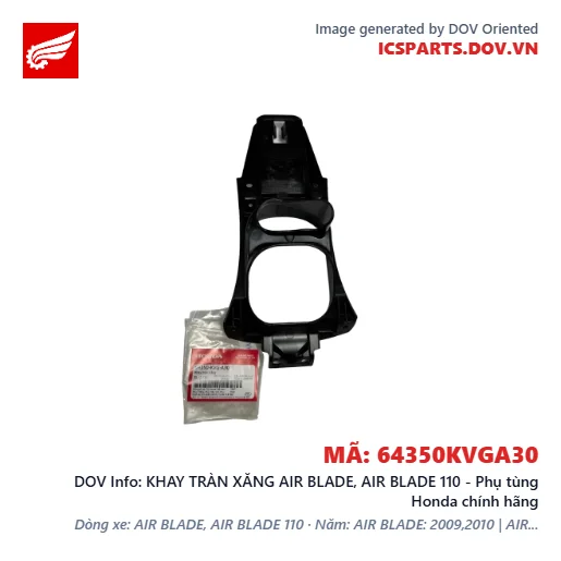 KHAY TRÀN XĂNG AIR BLADE, AIR BLADE 110 - Phụ tùng Honda chính hãng