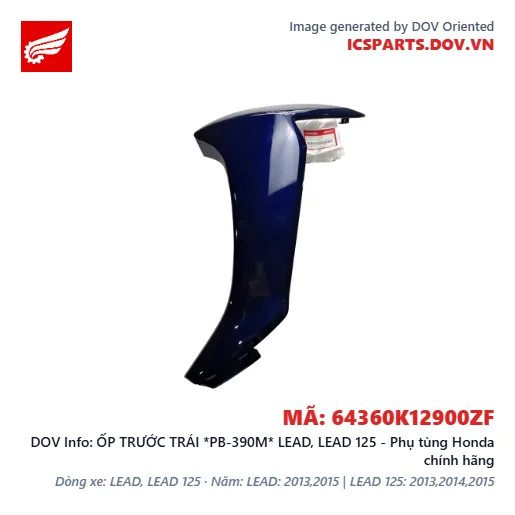 ỐP TRƯỚC TRÁI *PB-390M* LEAD, LEAD 125 - Phụ tùng Honda chính hãng