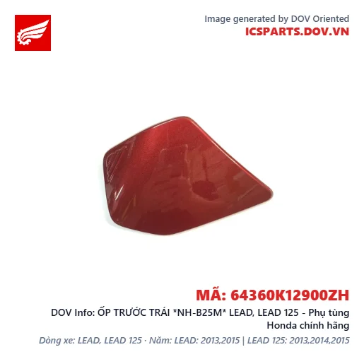ỐP TRƯỚC TRÁI *NH-B25M* LEAD, LEAD 125 - Phụ tùng Honda chính hãng
