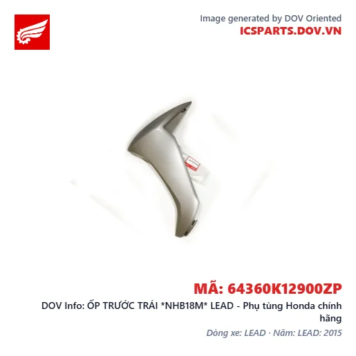 ỐP TRƯỚC TRÁI *NHB18M* LEAD - Phụ tùng Honda chính hãng