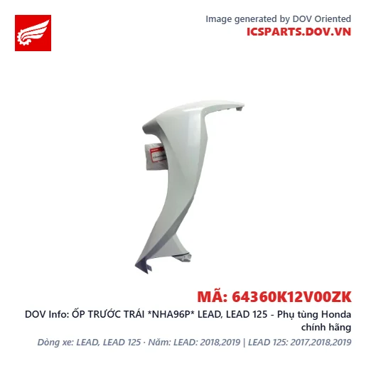 ỐP TRƯỚC TRÁI *NHA96P* LEAD, LEAD 125 - Phụ tùng Honda chính hãng