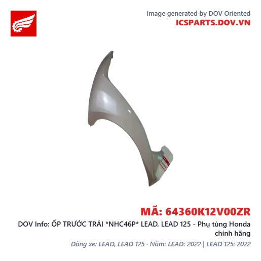 ỐP TRƯỚC TRÁI *NHC46P* LEAD, LEAD 125 - Phụ tùng Honda chính hãng
