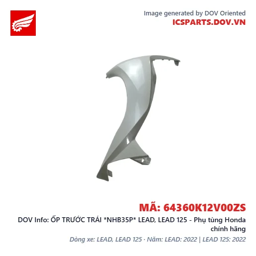 ỐP TRƯỚC TRÁI *NHB35P* LEAD, LEAD 125 - Phụ tùng Honda chính hãng