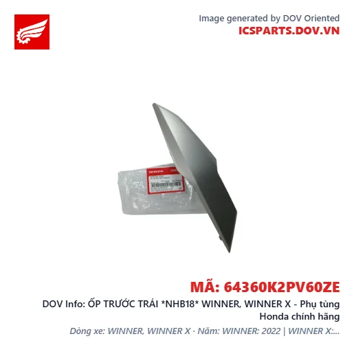 ỐP TRƯỚC TRÁI *NHB18* WINNER, WINNER X - Phụ tùng Honda chính hãng