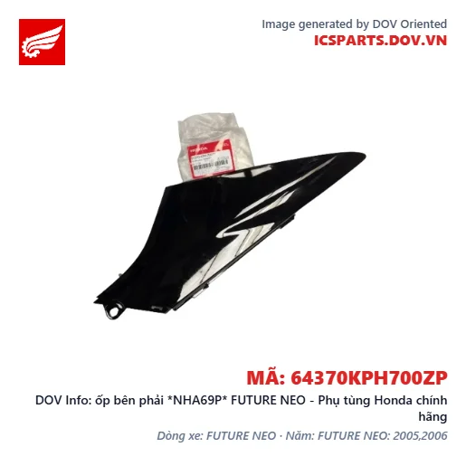 ốp bên phải *NHA69P* FUTURE NEO - Phụ tùng Honda chính hãng