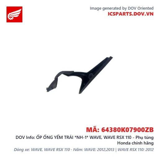 ỐP ỐNG YẾM TRÁI *NH-1* WAVE, WAVE RSX 110 - Phụ tùng Honda chính hãng