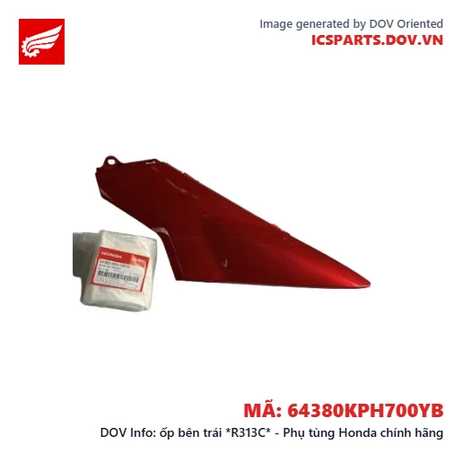 ốp bên trái *R313C* - Phụ tùng Honda chính hãng
