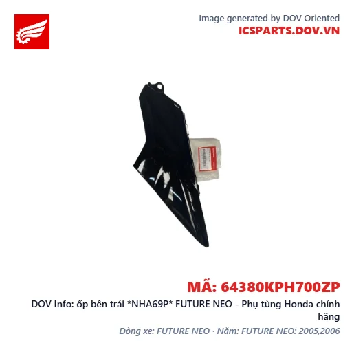 ốp bên trái *NHA69P* FUTURE NEO - Phụ tùng Honda chính hãng