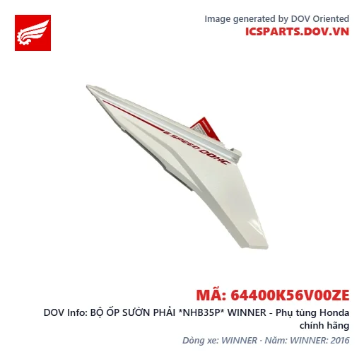 BỘ ỐP SƯỜN PHẢI *NHB35P* WINNER - Phụ tùng Honda chính hãng