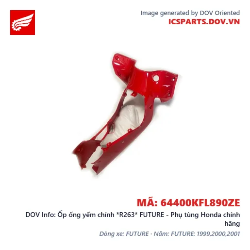 Ốp ống yếm chính *R263* FUTURE - Phụ tùng Honda chính hãng