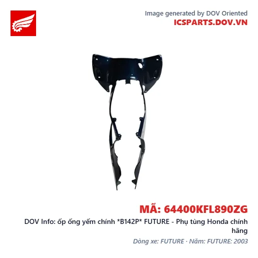 ốp ống yếm chính *B142P* FUTURE - Phụ tùng Honda chính hãng
