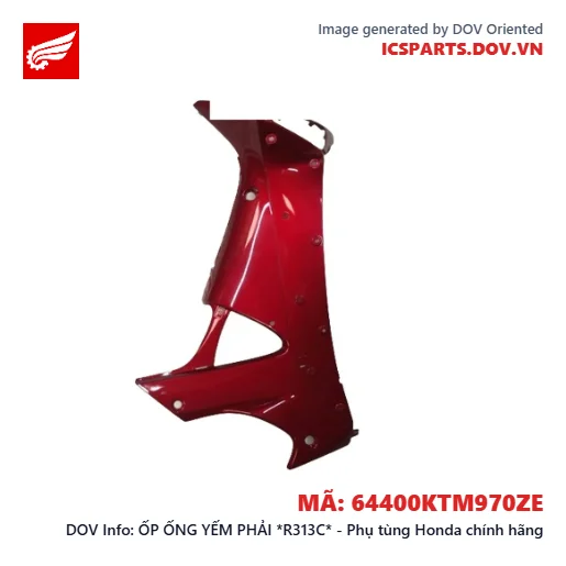 ỐP ỐNG YẾM PHẢI *R313C* - Phụ tùng Honda chính hãng