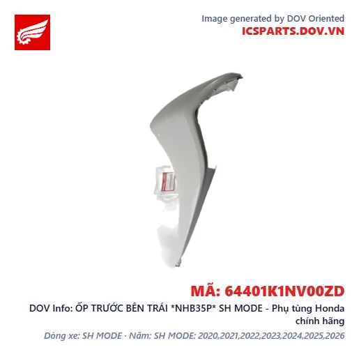 ỐP TRƯỚC BÊN TRÁI *NHB35P* SH MODE - Phụ tùng Honda chính hãng
