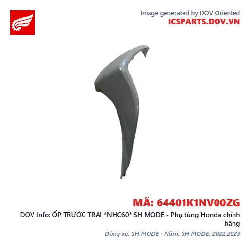 ỐP TRƯỚC TRÁI *NHC60* SH MODE - Phụ tùng Honda chính hãng