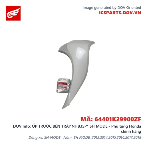 ỐP TRƯỚC BÊN TRÁI*NHB35P* SH MODE - Phụ tùng Honda chính hãng