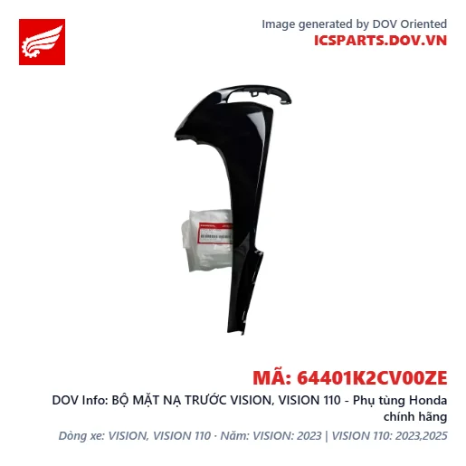 BỘ MẶT NẠ TRƯỚC VISION, VISION 110 - Phụ tùng Honda chính hãng