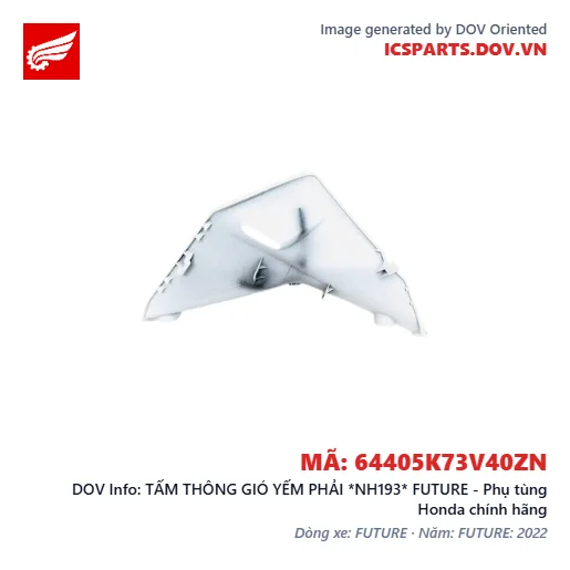 TẤM THÔNG GIÓ YẾM PHẢI *NH193* FUTURE - Phụ tùng Honda chính hãng