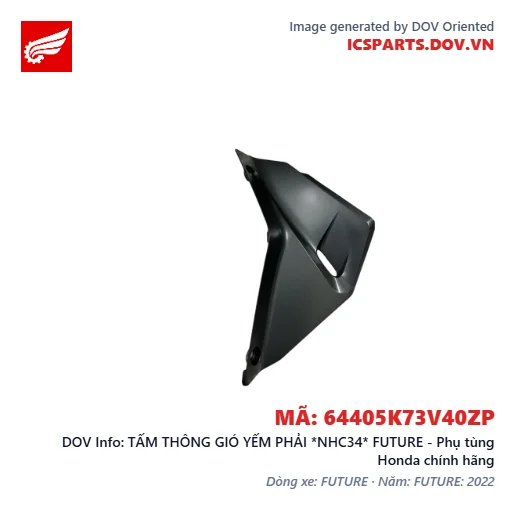 TẤM THÔNG GIÓ YẾM PHẢI *NHC34* FUTURE - Phụ tùng Honda chính hãng