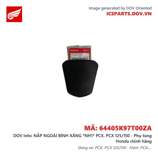 NẮP NGOÀI BÌNH XĂNG *NH1* PCX, PCX 125/150 - Phụ tùng Honda chính hãng