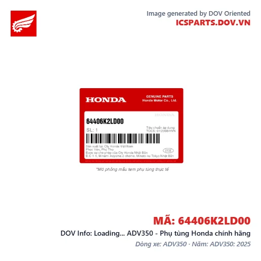 Loading... ADV350 - Phụ tùng Honda chính hãng