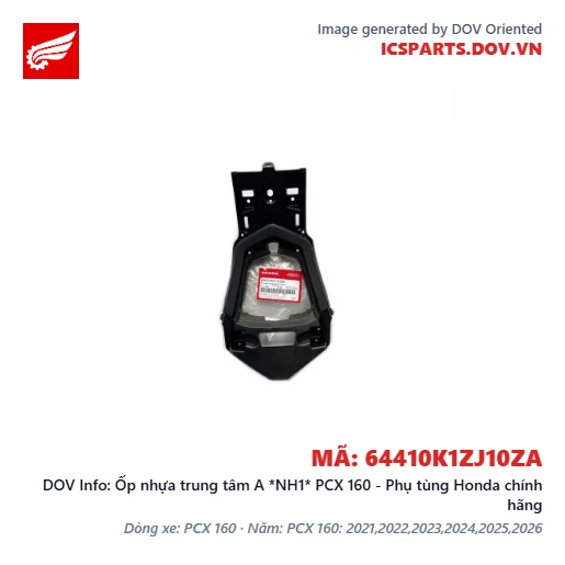 Ốp nhựa trung tâm A *NH1* PCX 160 - Phụ tùng Honda chính hãng
