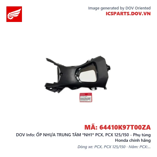 ỐP NHỰA TRUNG TÂM *NH1* PCX, PCX 125/150 - Phụ tùng Honda chính hãng