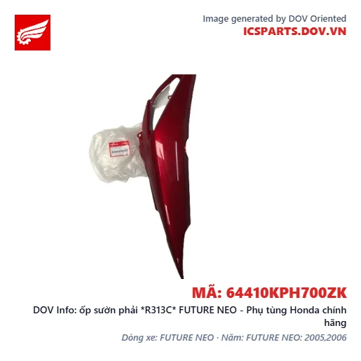 ốp sườn phải *R313C* FUTURE NEO - Phụ tùng Honda chính hãng