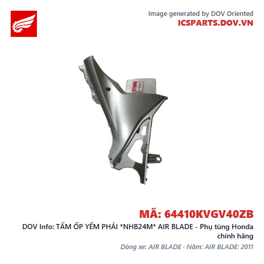 TẤM ỐP YẾM PHẢI *NHB24M* AIR BLADE - Phụ tùng Honda chính hãng