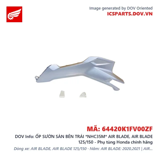ỐP SƯỜN SÀN BÊN TRÁI *NHC35M* AIR BLADE, AIR BLADE 125/150 - Phụ tùng Honda chính hãng