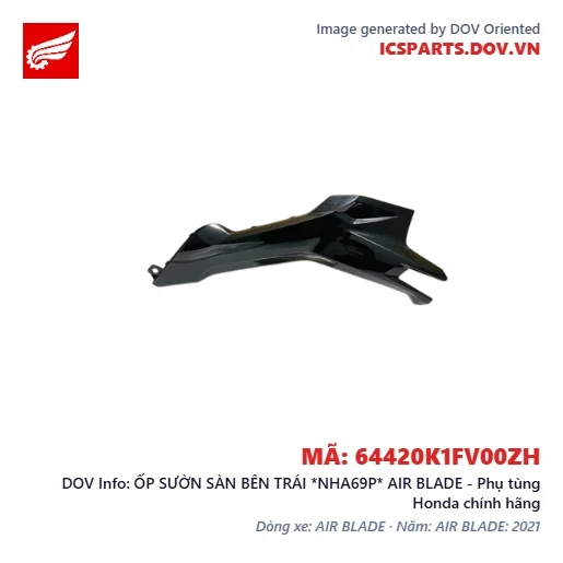 ỐP SƯỜN SÀN BÊN TRÁI *NHA69P* AIR BLADE - Phụ tùng Honda chính hãng