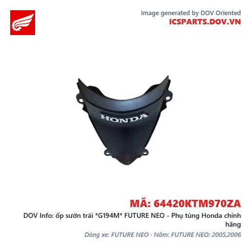 ốp sườn trái *G194M* FUTURE NEO - Phụ tùng Honda chính hãng