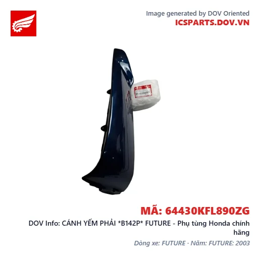 CÁNH YẾM PHẢI *B142P* FUTURE - Phụ tùng Honda chính hãng