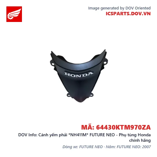 Cánh yếm phải *NH411M* FUTURE NEO - Phụ tùng Honda chính hãng