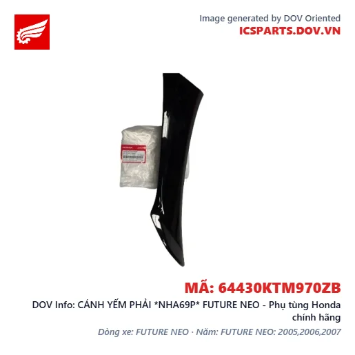 CÁNH YẾM PHẢI *NHA69P* FUTURE NEO - Phụ tùng Honda chính hãng