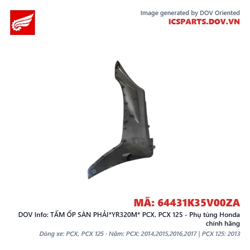 TẤM ỐP SÀN PHẢI*YR320M* PCX, PCX 125 - Phụ tùng Honda chính hãng